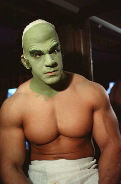 LOS ANGELES - JANUARY 1: THE INCREDIBLE HULK cast member Lou Ferrigno in make-up as the 'Hulk'. (Photo by CBS via Getty Images)