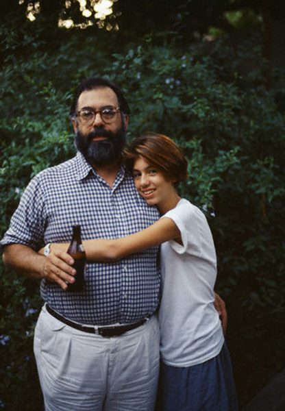 1984, Los Angeles, California, USA --- Francis Ford Coppola with daughter Sofia --- Image by © Albane Navizet/Kipa/Corbis